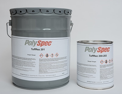 TuffRez 201 Polymer coating & sealing concrete floors