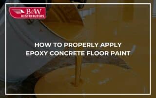 How To Properly Apply Epoxy Concrete Floor Paint